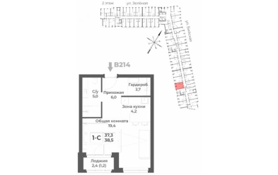 Продается 1 комн.