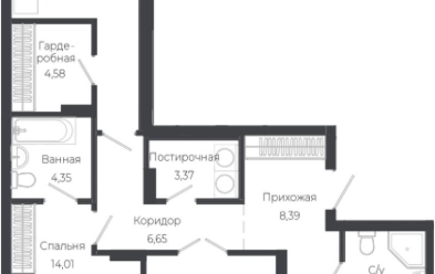 Продается 3 комн.